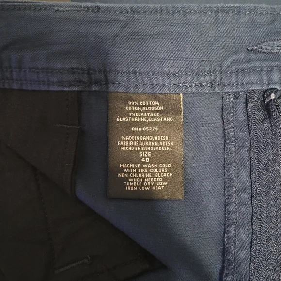 NWT O'neill  Jaxson Stretch Chino Men's Shorts Size 40 Standard Fit Blue - Picture 10 of 10